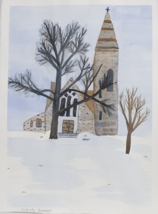 Watercolor Church